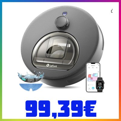 Lefant M330 Plus Robot Aspirapolvere Lavapavimenti Anti-Groviglio